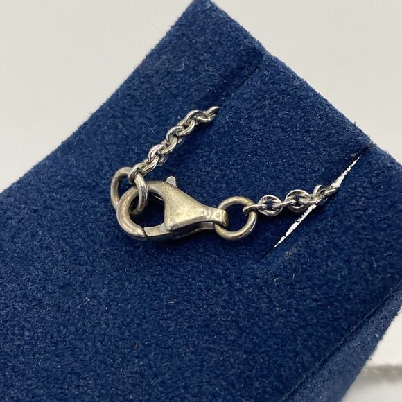 Vintage-Style Silver-Tone Club/Clover Pendant Necklace - Picture 7 of 9